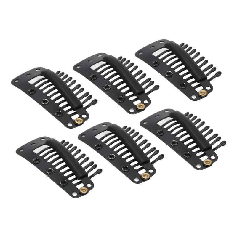 100pcs Hair Extension Clips Multipurpose 38mm 10 Teeth Wig Clips