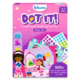 Skillmatics Art Activity - Dot It Dress Up, No Mess Sticker Art for Kids, Craft Kits, DIY Activity, Gifts for Boys & Girls Ages 3, 4, 5, 6, 7, Stocking Stuffer, Travel Toys for Toddlers