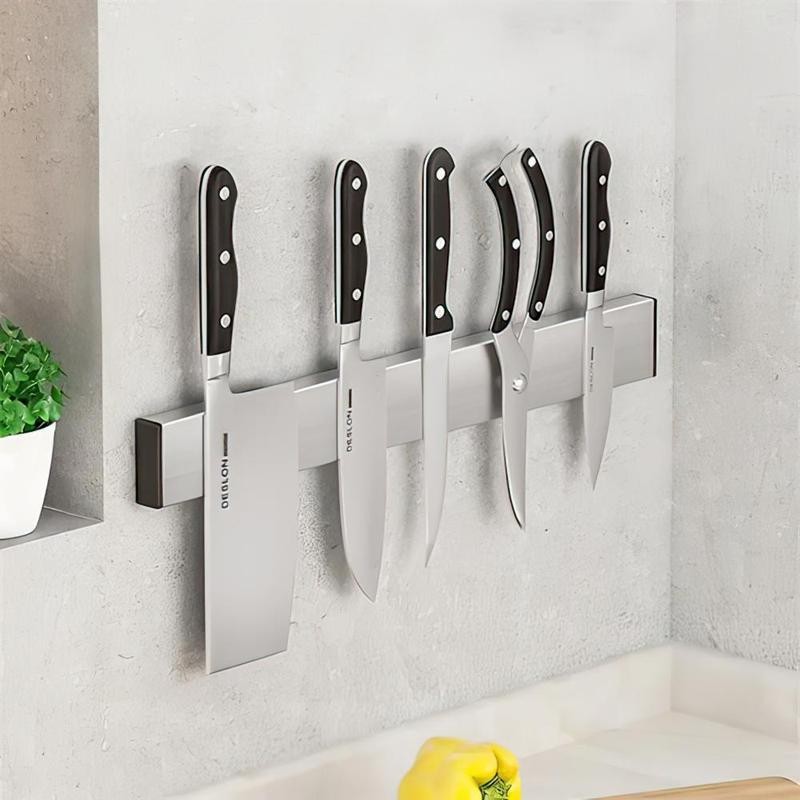 Magnetic Knife Holder, 1 Count Non-slip Double Sided Knife Rack,