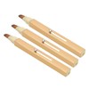 3pcs Gold Retractable Lip Brush Portable Soft Hair Double Ended