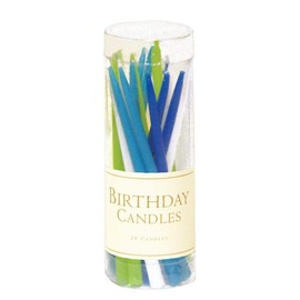 Caspari Birthday Candles in Ocean - 40 Candles
