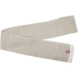 Sleeping Sheep Imabari Towel Inserted Neck Gauze Short Scarf Made in Japan Thin Plain Border Sunburn Protection Ice Pack UV Protection Gift, Solid (beige)