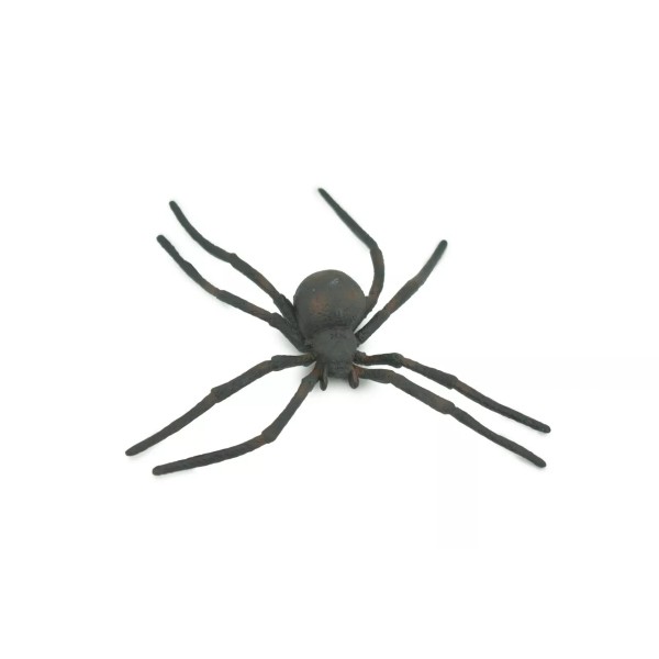 Unbranded Black Widow Spider Toy Hand Painted, Hard Rubber, Realistic,
