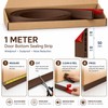 Self-Adhesive Door Draft Stopper Strip, Rubber Bottom Seal for Doors