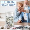LMSNE Piggy Bank for Adults or Kids, Clear Piggy Bank