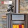 NETTA 4 Blade Woodburner Stove Fan - Silent Operation -