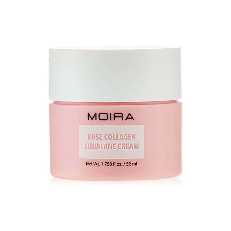 Moira Skincare Crema Facial de Colágeno, Escualano y Rosa