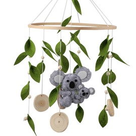 Koala Baby Mobile Nursery Hand Made Felt Baby Mobile Australia Animal Nursery Hanging Crib Mobile