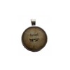 Israel Yisrael Parchment Pendant Necklace Hebrew text