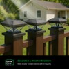 Home Zone 4-pack Solar LED Post Cap Light w/ LiFePO4