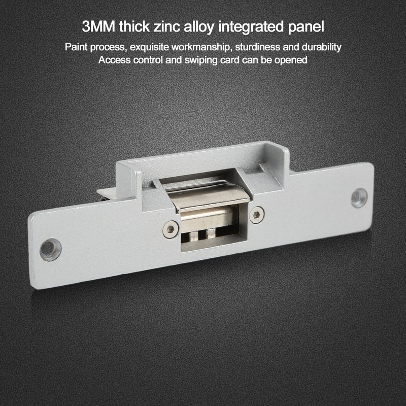 Electric Strike Lock Withstand 250Kg Thrust Zinc Alloy Body for