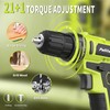 PULITUO'S 20V Cordless Drill/Driver, Electric Screwdriver - 2 Batteries, 30Nm,