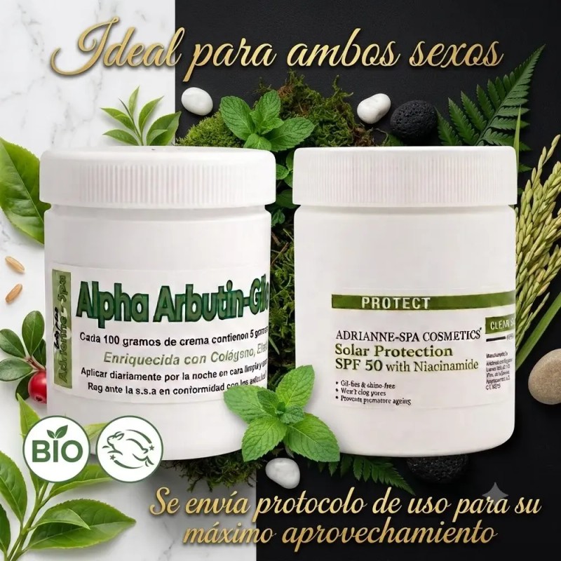 Duo Antimanchas De Crema Arbutina Y Bloqueador Niacinamida
