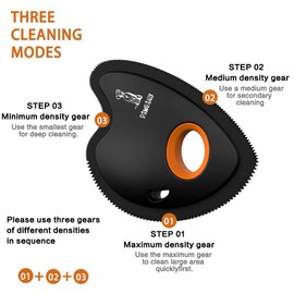 DawganiX Dog Pet Hair Remover for Car Detailing Supplies, Carpet Dog Hair Remover for Car Interior, Triangle Dog Hair Remover for Auto Detailing, Couch, Furniture, Lint, Carpet(Matte Black) Cats