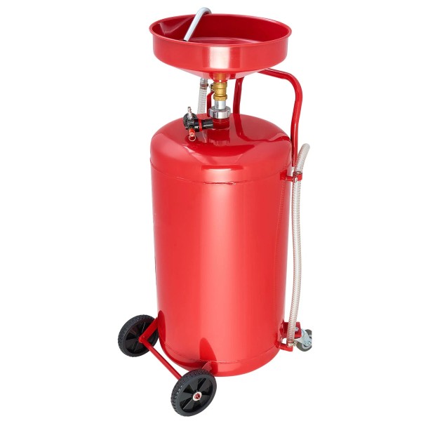 Uimoso 25-Gallon Portable Oil Drain Tank with Air-Operated System