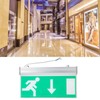 LED Emergency Exit Sign Light, Fire Arrow Down Suspended Safety