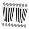 Mobestech Diy Popcorn Buckets 32 Pack Striped Paper Containers Bulk
