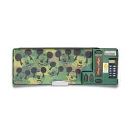 Green Camouflage Pop-Out Pencil Case – Multi-Compartment Kids’ Stationery Organiser with Calculator & Sharpener for Boys | School Supplies