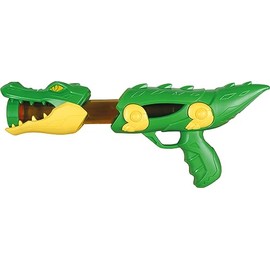 Sunflex Crocodile Popper, Softball Gun, Popper Gun, Shoots Soft Foam Balls by Pumping, Very Robust and Durable, for Children from 6 Years