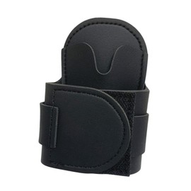 TENOL Stethoscope Hip Holder Storage Comfortable PU Leather Convenient Waist Bag Nurses, Doctors Stethoscope Holder Clip, black