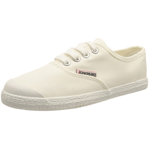 Kawasaki Unisex Base Canvas Shoe Low-Top Sneakers, 1002 White, 2 UK
