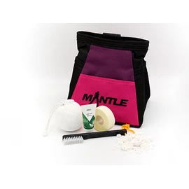MANTLE climbing equipment Girly Boulderbag Set Purple / Pink with Chalk Ball, Tape, Hand Cream & Boulderbrush