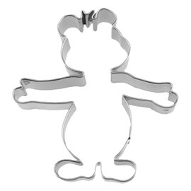 Staedter Push-Me-Bear Cookie Cutter, Stainless Steel