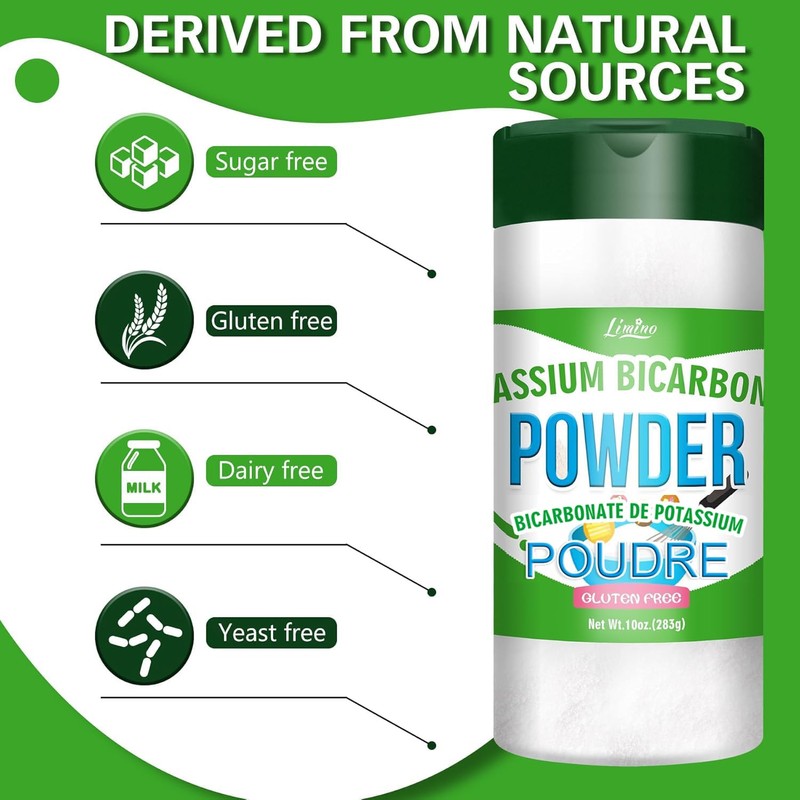 10oz Potassium Bicarbonate, Pure Food Grade Potassium Bicarbonate Powder for
