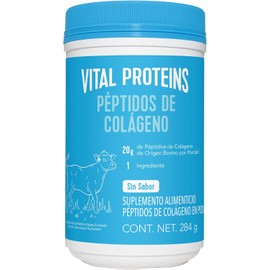 Péptidos de Colágeno Vital Proteins 284g | Suplemento de Colágeno Hidrolizado de Origen Bovino | Apoya Piel, Uñas, Cabello y Articulaciones | Sabor Natural | Sin Azúcar ni Gluten