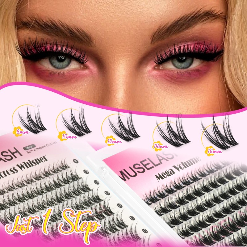 USA Ready to Ship 120pcs 8-16mm Pre-Glue Diy Lash Kit