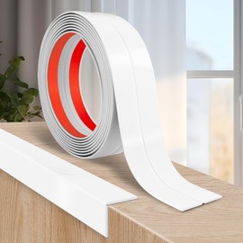Flexible Wall Corner Protector Moulding Trim Peel and Stick Wall Corner Guards Edge Protector Self Adhesive Molding Trim Strip for Edge Ceiling (White, 1.6 in x 10 Ft)