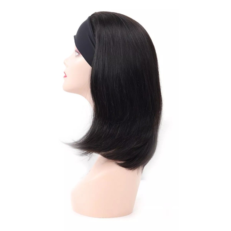 Beautyonline Peluca Brasileña De Cabello Humano Liso De 40 Cm