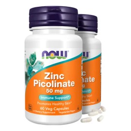 Kit 2 Picolinato De Zinc Alta Absorcin 60 Cap Veganas Sin Sabor