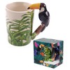 Puckator Tukan in Tschungel geformter Henkel Tasse aus Dolomit-Keramik