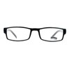 SA106 Black Narrow Rectangular Spring Hinge Plastic Clear Lens Eye