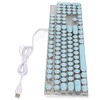 Blue Switch Mechanical Keyboard 104 Keys Backlight Ergonomic Retro Steampunk