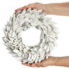 com-four® Door and Table Wreath for Christmas, White Advent Wreath