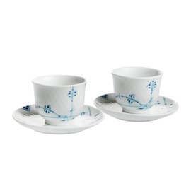 ROYAL COPENHAGEN 2-500-031 Cup _ Saucer, Blue, 4.2 fl oz (125 ml)