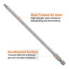 sourcing map 2pcs Ball End Hex Screwdriver Bit 4mm (H4.0)