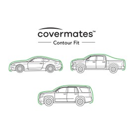 Covermates Outdoor Car Covers - BlockTite Prime 3 Ply Premium Non Woven - Weatherproof and Breathable - Grey