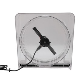 3D Hologram Fan with Cover, 14CM App Control Holographic Projector Display, 128 LED 2000 * 14PX Resolution 3D Holographic Projector for Business Store Shop Party