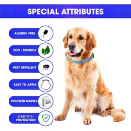 UF-PL 8 Month Dog Collar - Affordable Luxury for All Dog Breeds and Sizes-Adjustable,Safe,Durable & Effective Collar for Dog 25 Inches-Long Lasting,Flexible,Portable & Waterproof Collar for Dogs.