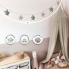 LILIMAUS Star Bunting Fabric [with Gold Appliqué in 12 Colours]