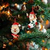 PETCEE Metal Santa Christmas Ornaments - 2024 Funny Santa Claus