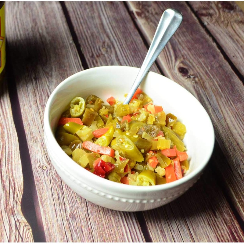Ziyad Giardiniera Hot Mix - 16oz Jar - Chicago-Style Pickled