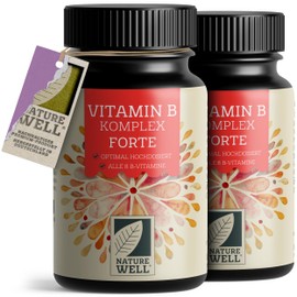 Vitamin B Complex High Dose - 360 Tablets - All 8 Essential B Vitamins in Bioactive Form - with Folic Acid, Choline & Myo-Inositol (Co-Factors), Laboratory Tested with Certificate & Vegan (2 x 180)