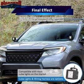 SI For Honda Pilot / Ridgeline 2016-2022 - LED POD Hood Hinge Light Mounts Brackets