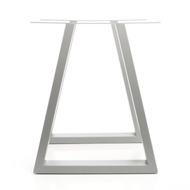 Table Runners Table Frame Industrial Trapezoid Set of 2 Steel 60 x 72 cm Grey Table Legs Trapezoidal Shape