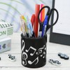 Boerni Music Note Pencil Container, Black Music Notes Melody Theme