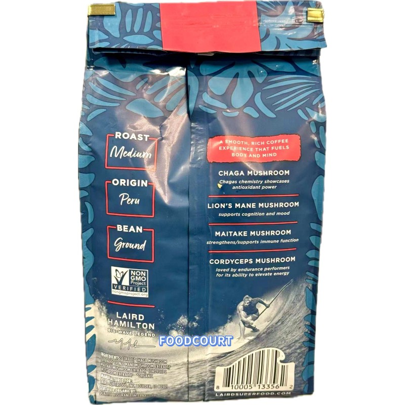 Laird 2 Packs Laird Superfood Medium Roast Ground Organic Coffee